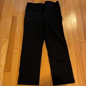 Black stretchy straight leg pants